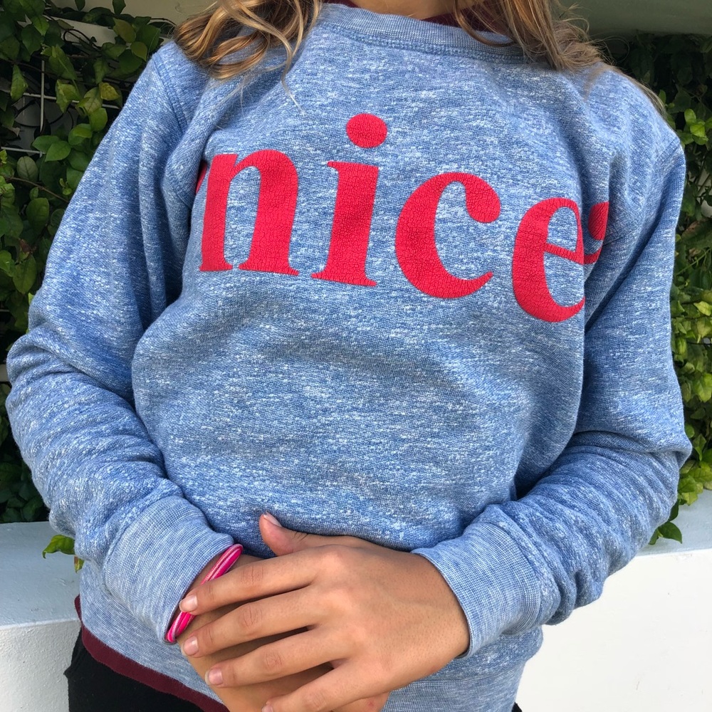 a sweatshirt
